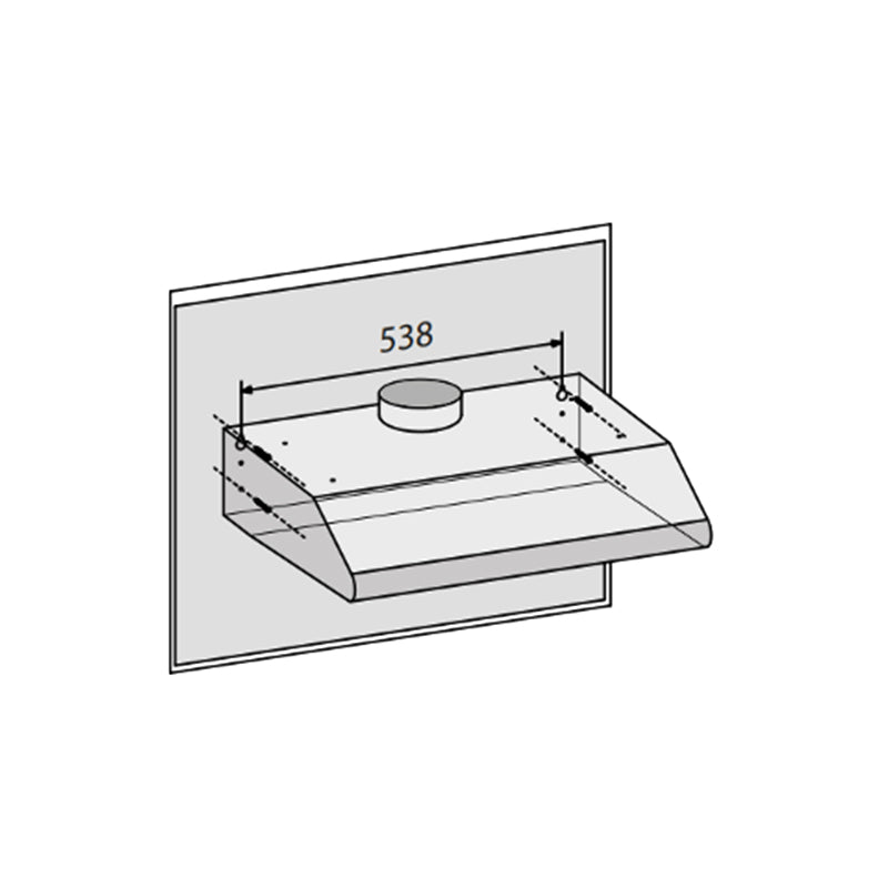 Campana Sándalo Inox 60 cm 3 velocidades Haceb - Haceb